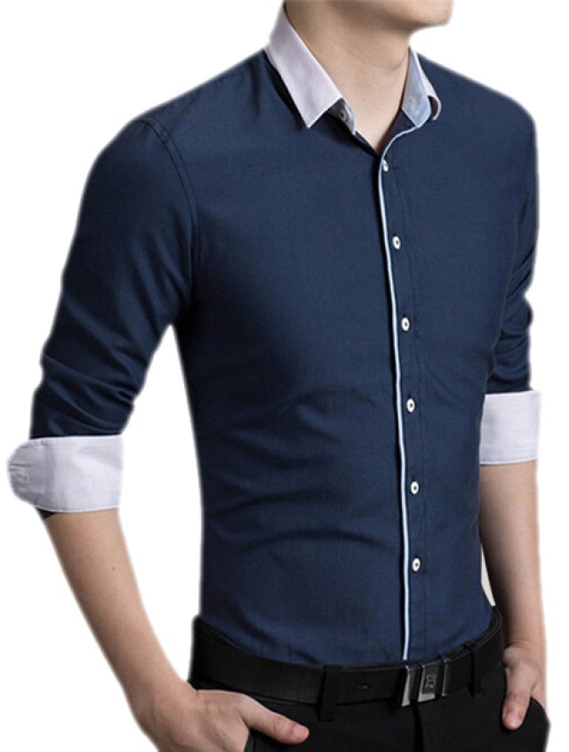 Chemise bleu foncé